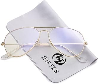 Clear Lens Aviator Glasses Blue Light for Women Men Classic Pilot Frame Non-prescription Eyeglasses