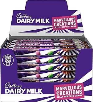 Dairy Milk Marvellous Creations Jelly Popping Candy Bar 47g Delicious Tasty And Twisty Treat Gift Hamper For Birthday,Easter For All Occasions (9)