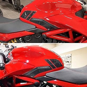 labelbike - Motorcycle tank side protections in 3D gel resin compatible with Ducati Supersport 939 2017-2020