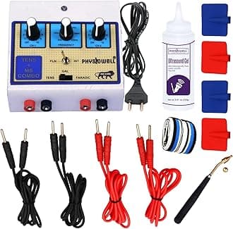 - Physiowell TENS & MS Combo Physiotherapy Machine | Muscle Stimulator & Electrotherapy Device for Pain Relief | TENS Machine for Nerve Pain, Muscle Pain & Rehab | Portable Physio Equipment with Electrodes & Cables