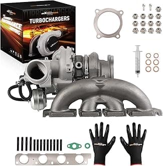 maXpeedingrods K03 Turbocharger Kit for 2009-2017 Audi A4 A5 A6 (Quattro) allroad Q5 L4 2.0L with CDNB CDNC CAEA CAEB CFKA Engine Turbo Kit for Volkswagen Passat Seat Exeo 2008-2015 06H145702L