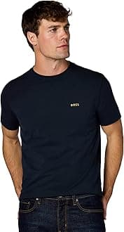 Men's Contrast Logo Cotton Stretch T-Shirt