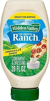 Easy Squeeze Original Ranch Salad Dressing and Topping, 20 Ounce Bottle (Package May Vary)