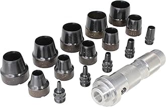 Pro 66000 1/8-Inch to 1-3/16-Inch Imperial SAE Hollow Punch Set, 16-Piece