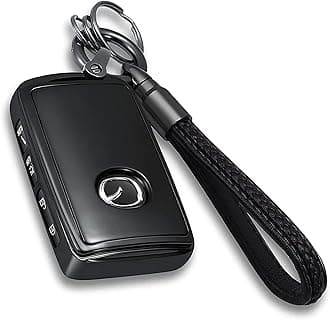 Premium TPU Key Cover with Keychain Compatible with Mazda - Full Protection Easy Installation Cover Compatible with Mazda 3 2020-2024 Hatchback Mazda CX-5 CX-9 CX-30 CX-90 CX-60 (Black)