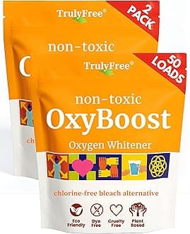 Truly Free OxyBoost - Oxygen Whitener & Clothes Stain Remover Laundry Deterge...