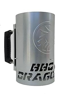 BBQ Dragon Chimney of Insanity Charcoal Starter | Large & XL Options | Fastest & Easy to Use Huge Charcoal Chimney Starter for Charcoal Grill | BBQ Accessories | Compatible w Fan