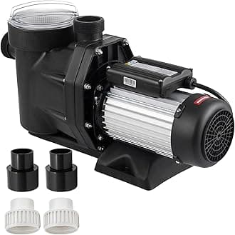 2.5HP Pool Pump Powerful 8880 GPH, Self Priming 110V Swimming Pool Pump, 1850W Single Speed In/Above Ground Pool Pumps for Pools, Spas, Hot Tubs, Fountains, and Water Circulation Systems