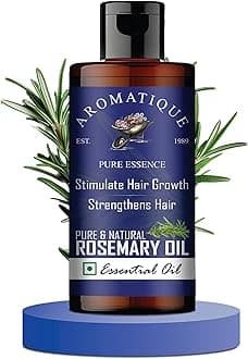 Aromatique Rosemary Essential Oil for Hair Growth, Strengthens Hair & Scalp,Improves Hair Thickness, Density, Rosemary Hair Oil (100ml)
