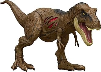 Jurassic World Tyrannosaurus Rex Articulated Action Figure Destruction, Moving Jaws, Scratches on Both Sides Physical and Digital Play, Children's Toy, Ages 4 and Above, HGC19