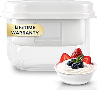 Ultimate Yogurt Strainer, Make Delicious, High Protein, Greek Yogurt, 70% Less Sugar & Lactose, Fine Mesh Nylon Greek Yogurt Maker, 100% BPA-Free & Dishwasher Safe with Large 2.3 Quart Capacity