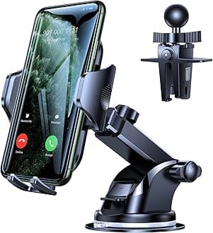 [No.1 Powerful Suction] [Rally Racing-Grade Stability] Phone Holders for Your Car 2026 Upgraded Car Phone Holder Mount Truck Stand for Dashboard Windshield Vent for iPhone Samsung All Phones