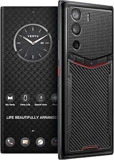 METAVERTU Web 3.0 Carbon Fiber 5G Phone, Unlocked Android Smartphone, Secure Encrypted, Double Systems, 64MP Camera, 144Hz AMOLED Curved Display, Dual SIM, Fast Charge (Paris Nails, 18G+1T)