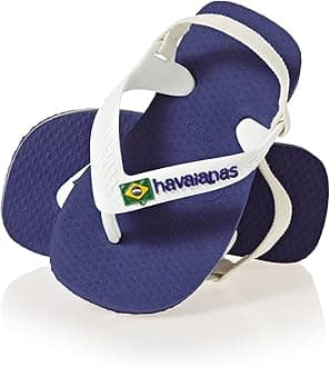 Havaianas Brasil Logo Flip Flops Men White/Marine Flip Flops Shoes