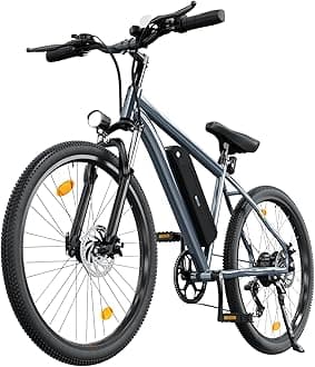 35-Speed Electric Bike for Adults 750W 26" Tire Commuting Electric Mountain Bike 20MPH Range 55+ Miles 374.4Wh Removable Battery Front Fork Suspension Fenders Lightweight Electric Bicycle