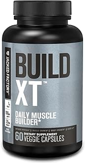 Jacked Factory Build-XT Muscle Builder - Daily Building Supplement - 60 Veggie Pills