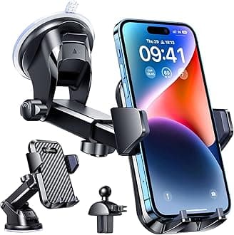 VANMASS Car Phone Holder 2026 [85+ LBS Strong Suction & True Military-Grade] Rotatable Universal Mobile Phone Mount Dashboard Windscreen Vent Desk Automobile for iPhone 17 16 Pro Max 15 14 Samsung