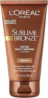 L’Oréal Paris L'Oreal Sublime Bronze Tinted Self Tanning Lotion, Medium Natural Tan 5 fl. Oz