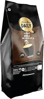 Chaizup Daily 1 Min Instant Hot Chocolate Premix - 1kg Poly | Regular Hot Chocolate Flavours | Approx. 72 Servings | 1kg