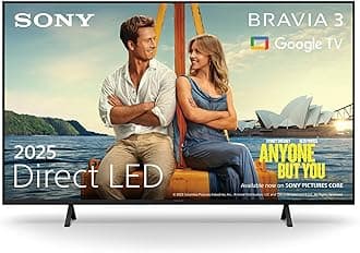 Sony BRAVIA 3 – Direct LED, X-Balanced Speaker, Dolby Vision/Atmos, IMAX Enhanced, Google TV (2025), Google Cast, Apple AirPlay 2, Eco Dashboard 2, Game Menu 2 – 85-inch