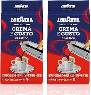 Lavazza Crema E Gusto Ground Coffee (250g) - Pack of 2