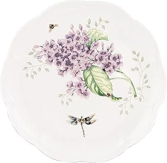 Lenox Butterfly Meadow Orange Sulphur Collection, Porcelain Dinnerware, Accent Plate
