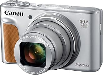 PowerShot SX740 HS, Point and Shoot Digital Camera, Optical Zoom, 4K Video, Silver