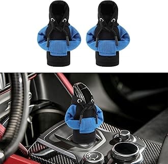 2PCS Universal Hoodie Car Gear Shift Cover, Funny Shifter Hoodie, Shifter Stick Protector Decoration for Most Car Gear Shift Levers