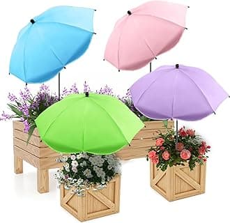 Plant Shades for Outdoor Plants, Plant Umbrellas for Potted Plants and Garden Beds, 40" Height Garden Umbrella Sun Protection 26" Larger Shade Cover for Patio Flowers Plants Fruits Vegetables