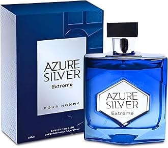 AFLUXE Azure Silver Extreme Sensual Woody Fragrance for Men | Long Lasting Cologne Aromatic Scent, Eau de Parfum Natural Spray - Great Holiday Gift, 3.4 Fl Oz/100 Ml