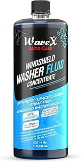 Wavex Windshield Washer Fluid for Car 500ml | Car Windshield Cleaner Add 20ml in Windshield Tank | Streak-Free, Crystal Clear Finish with Car Wiper Liquid