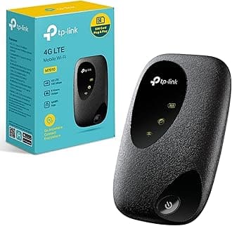 TP-Link M7010 4G LTE Portable WiFi, Mobile WiFi Hotspot Works up to 8 Hours, Caravan, Travel 4G Router, SIM Card Slot, Unlocked LTE-Advanced MiFi, Share up to 10 Devices, App Management
