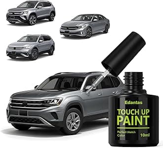 LB7S Pyrite Silver Touch Up Paint for Volkswagen Cars, Professional Auto Touch-up Paint Scratch Repair Kit, Automotive Paints Exact Match Compatible with Atlas/Jetta/Tiguan/Taos/Arteon/GLI