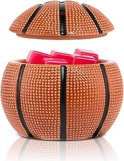 STAR MOON Electric Wax Melt Warmer, Candle Melter Burner for Scented Wax, Scentsy Wax Cubes, Ceramic No Flame No Smoke No Soot- Basketball