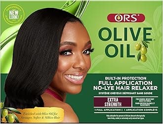 ORSOlive Oil Built-In Protection Full Application No-Lye Hair Relaxer - Normal Strength (Extra Strength Pack of 1)