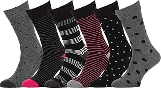 Easton Marlowe, Set of 6 Pairs of Men's Combed Cotton Socks