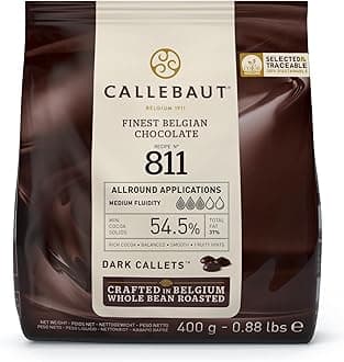 Callebaut Finest Belgian Dark Chocolate, Brown, 400 g