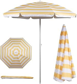 PICNIC TIME Outdoor Awning Sunshade Umbrella 5.5'