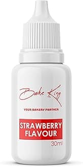 BAKE KING Strawberry Flavour Essence 30ml | Baking Essential Ideal for Cakes, Jams, Cookies, Ice Creams, Chocolate