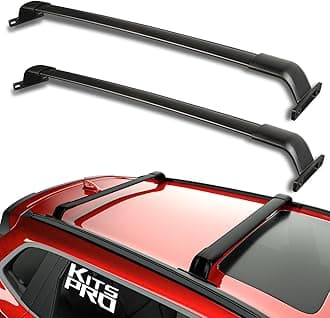 KitsPro 260lb Roof Rack Cross Bars for 2023-2024 Honda CR-V (ONLY FIT Factory Flushed Side Rails), Matte Black Heavy Duty Aluminum Cargo Crossbar