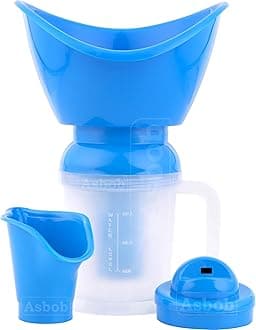 Vaporizer for Cold and Cough, Face Steam, Vapourisers for Adult - 1.15 Meter Steamer (Blue)