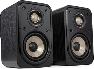 – Signature Elite ES10 Satellite Surround Speakers, High-Resolution, Hi-Fi, Dolby Atmos & DTS:X Compatible, Wall-Mountable (Pair) - Black