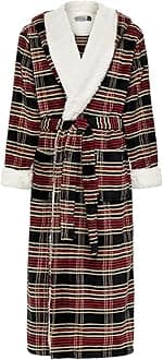 Alexander Del Rossa Plush Mens Robe with Hood, Hooded Big and Tall Robes for Men, Sherpa Fleece Bathrobe