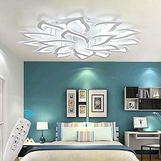 Panghuhu88 Modern Ceiling Lamp,Dimmable Led Ceiling Lights Metal Acrylic Lighting Fixtures with Romote Control for Bedrooms, Living Rooms, Kitchen Rooms (18 Head)