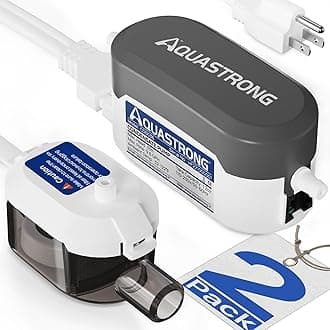 Aquastrong Mini Split HVAC Condensate Pump 2 Packs, 9.6 GPH, 115V/230V, Automatic Safety Switch, AC Condensate Removal for Air Conditioner, Furnace, Dehumidifier, 3.3' Power Cord