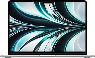 Apple 2022 MacBook Air laptop with M2 chip: 13.6-inch Liquid Retina display, 8GB RAM, 256GB SSD storage, 1080p FaceTime HD camera. Works with iPhone and iPad; Silver; English (Renewed)