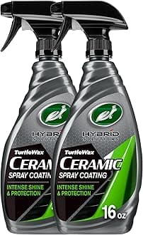 Turtle Wax 53882 Hybrid Solutions Ceramic Spray Coating, Incredible Shine & Protection for Car Paint, Extreme Water Beading, Safe for Cars, Trucks, Motorcycles, RV's & More, 16 oz. (Pack of 2)