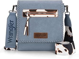 Wrangler Crossbody Purses for Women Multi Pocket Woven Shoulder Bag