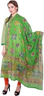 Women's Embroidered Cotton Dupatta