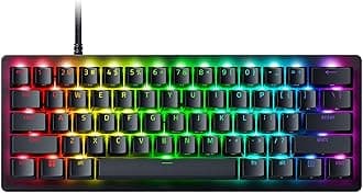 Razer Huntsman V3 Pro Mini 60% Gaming Keyboard: Analog Optical Switches w/Rapid Trigger & Adjustable Actuation - Onboard Adjustments - Dual-Purpose Mod Keys - Doubleshot PBT Keycaps - Black… (Renewed)
